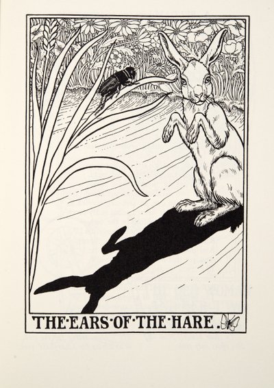 آذان الأرنب ، من Fontaine Fables ، حانة. 1905 بواسطة بيرسي جيه. بيلينجشيرست