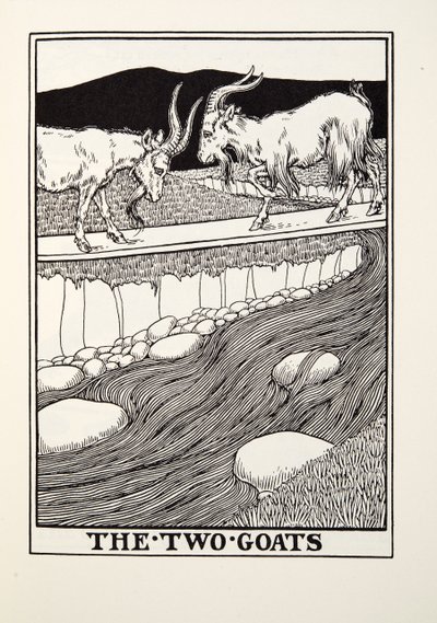 الماعز ، من Fontaine Fables ، حانة. 1905 بواسطة Percy J. Billingshurst