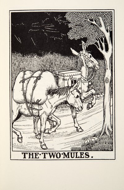 البغال ، من Fontaine Fables ، حانة. 1905 بواسطة بيرسي جيه. بيلينجشيرست