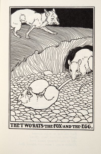 الفئران ، الثعلب والبيض ، من Fontaine Fables ، حانة. 1905 بواسطة بيرسي جيه. بيلينجشيرست