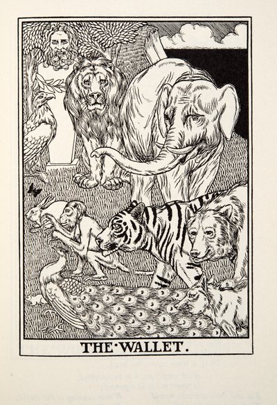 المحفظة ، من Fontaine Fables ، حانة. 1905 بواسطة Percy J. Billingshurst