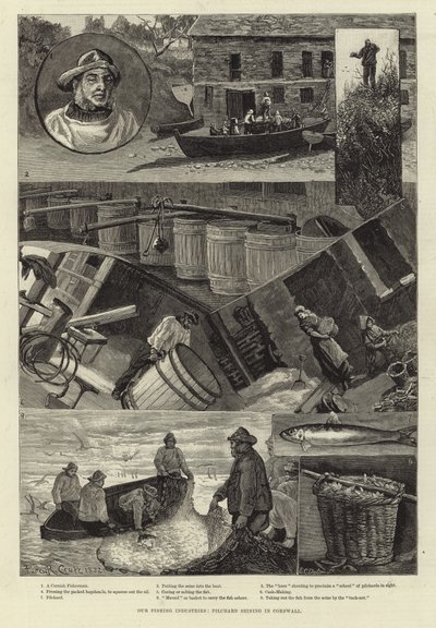 صناعات الصيد لدينا: Pilchard Seining في كورنوال بواسطة Percy Robert Craft