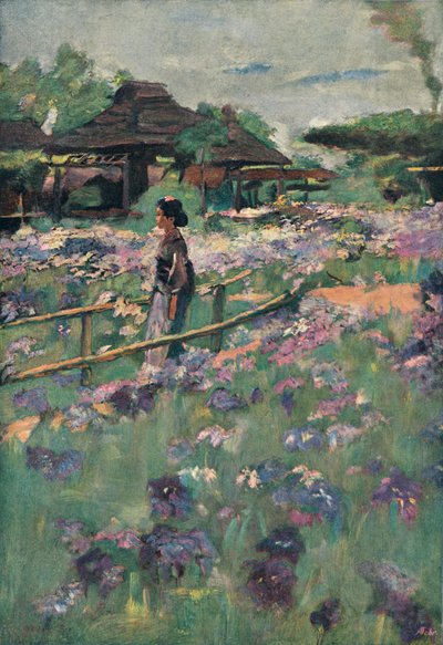 لوحة على موضوع ياباني ، 1898 بواسطة بيرسي ستوردي
