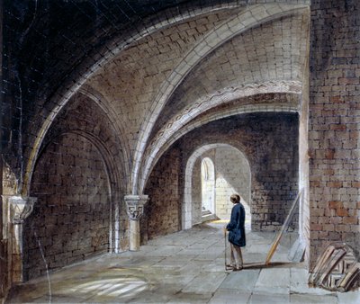 سرداب تحت كنيسة سانت جيمس إن ذا وول ، وود ستريت سكوير ، مدينة لندن ، 1855. بواسطة بيرسي وليام جوستين