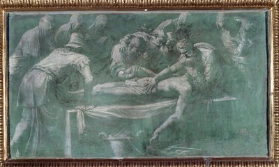 قبر يسوع (لوحة بواسطة Perino del Vaga