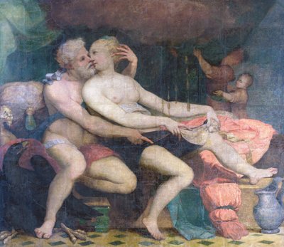 كوكب المشتري ودانا ، حوالي 1533-1534. بواسطة Perino del Vaga