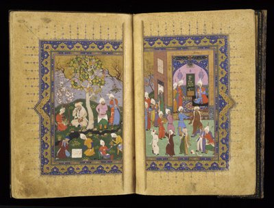أمير تولى من ماثنافي رومي ، c.1530 بواسطة المدرسة الفارسية