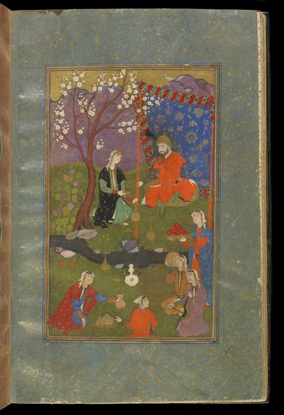 جمشيد وخورشيد ، c.1600 بواسطة المدرسة الفارسية