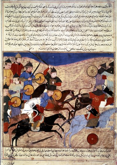 تاريخ المغول المحاربون المغول بواسطة المدرسة الفارسية