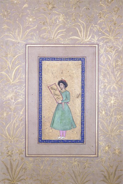 صورة لشاب ، أواخر القرن السابع عشر بواسطة المدرسة الفارسية