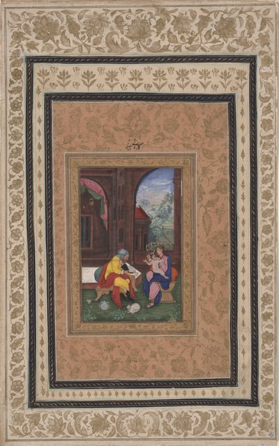 العائلة المقدسة ، ص 1625 بواسطة المدرسة الفارسية