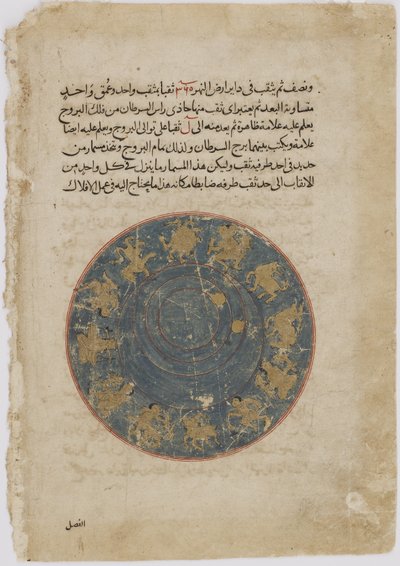 زال يعرض إنجازاته أمام الملك مينوتشيهر ، من شاهناما (كتاب الملوك) للفردوسي (ت ١٠٢٠) (ألوان مائية مبهمة ، حبر ، ذهب وفضة على ورق) بواسطة المدرسة الفارسية