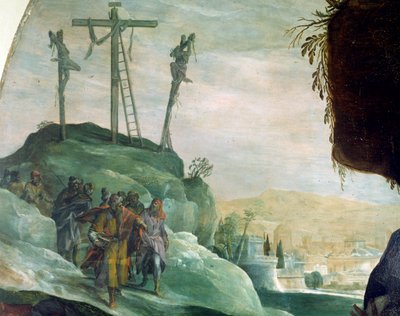 الجلجلة ، تفاصيل من ترسب من الصليب بواسطة بيتر كانديد (1548-1628) ، زيت على قماش ، 294 × 177 سم بواسطة بيتر (1548-1628) صريح