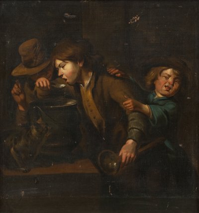 الأولاد حول العصيدة بواسطة Peter Cramer