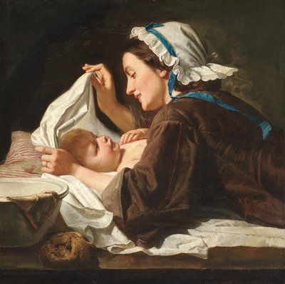 الأم والطفل ، 1833 بواسطة بيتر فندي