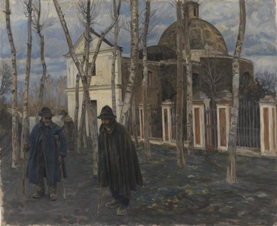 المتسولون خارج S. Giuliano ، بالقرب من بومبي. 1904-05 بواسطة Peter Hansen