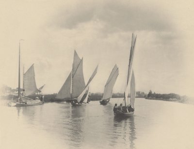 مباراة إبحار في هورنينغ، 1885 (صورة فوتوغرافية) بواسطة بيتر هنري ايمرسون