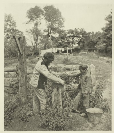في Grindstone-A Suffolk Farmyard بواسطة بيتر هنري ايمرسون