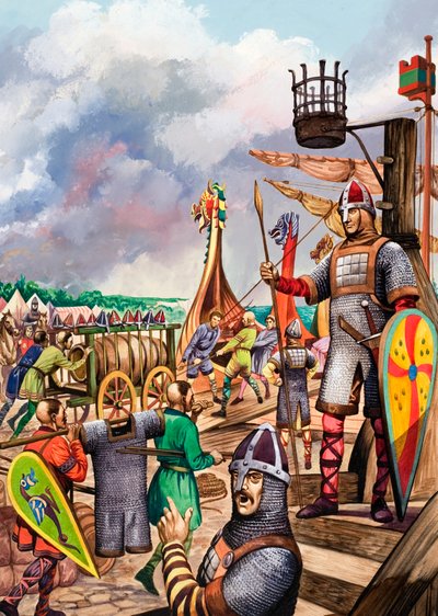 النورمان يستعدون لغزو إنجلترا عام 1066 بواسطة بيتر جاكسون