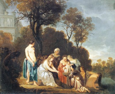 أنقذ موسى من النهر لبيتر ليلي (1618-1680) زيت على قماش ، 54x635 سم بواسطة بيتر ليلي