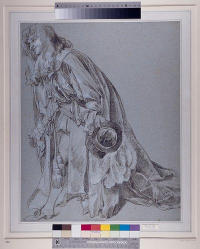 Reverent Figure (chalk on paper) بواسطة بيتر ليلي