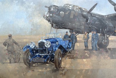 Able Mable and the Blue Lagonda (زيت على قماش) بواسطة بيتر ميللر