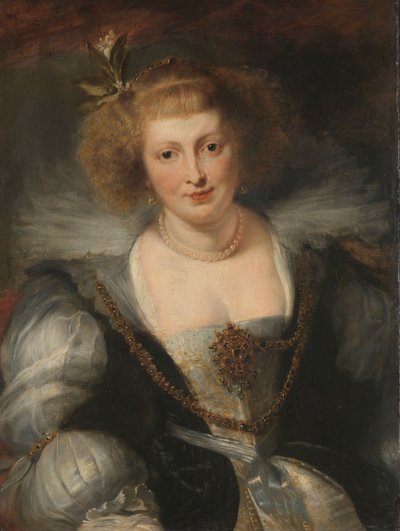 صورة هيلينا فورمنت (1614-1673) ، زوجة الفنان الثانية ، حوالي 1650 (زيت على لوح) بواسطة بيتر بول (بعد) روبنز