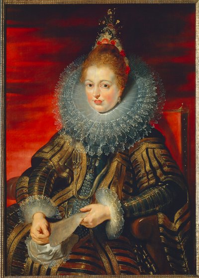 Austria, Vienna, Portrait of Infanta Isabella Clara Eugenia of Habsburg (1566 - 1633) بواسطة بيتر بول روبنز