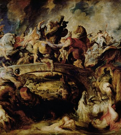 معركة الأمازون والإغريق (التفاصيل) ، ص 1617 بواسطة بيتر بول روبنز