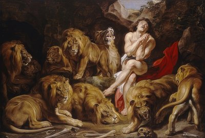 دانيال في عرين الأسد. حوالي 1614-16 بواسطة بيتر بول روبنز