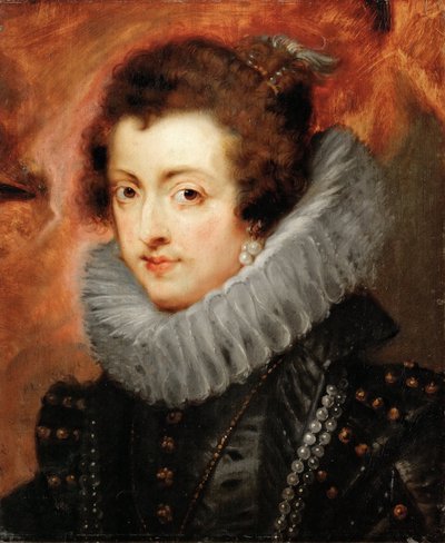 صورة إليزابيث من فرنسا (1602-1644) ، ملكة إسبانيا - بيتر بول روبنز (1577-1640). زيت على خشب ، ج. 1629. الأبعاد: 48.5 × 40.5 سم. متحف تاريخ الفن ، فيين بواسطة بيتر بول روبنز