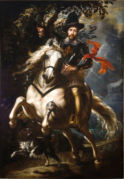 صورة ل Gi Carlo Doria على ظهور الخيل بواسطة بيتر بول روبنز