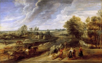 العودة من الحصاد ، حوالي عام 1637. بواسطة بيتر بول روبنز