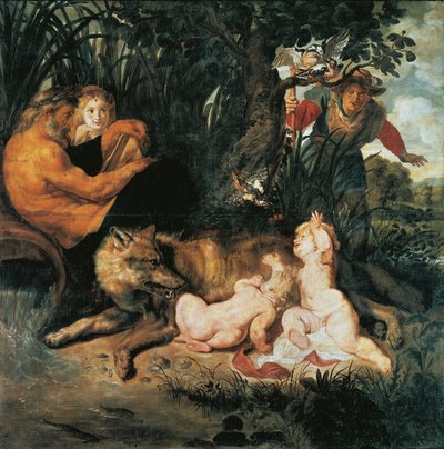 Romulus and Remus (oil on canvas) بواسطة بيتر بول روبنز