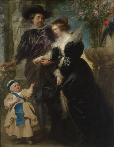 روبنز ، وزوجته هيلينا فورمينت 1614-1673 ، وابنهم فرانس 1633-1678 ، كاليفورنيا. 1635. بواسطة بيتر بول روبنز