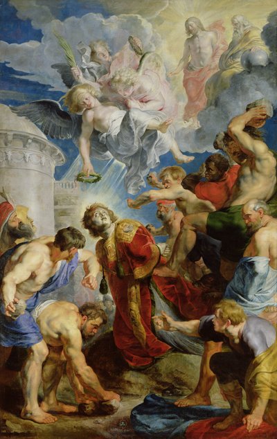 رجم القديس ستيفن من ثلاثية القديس ستيفن بواسطة Peter Paul Rubens