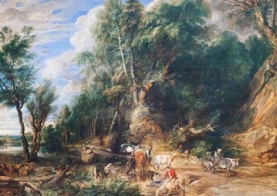 مكان الري ، حوالي 1615-22 (زيت على بلوط) بواسطة بيتر بول روبنز