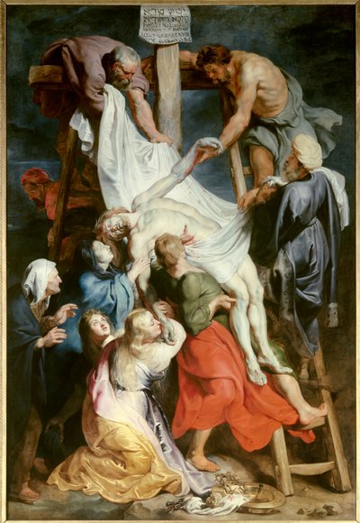 نزول الصليب. رسم بيير بول (بيير بول) روبنز (أو بيتر بول أو بيتروس بولوس) (1577-1640) بواسطة بيتر بول روبنز