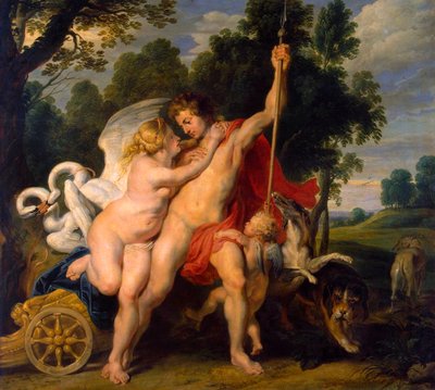 فينوس وأدونيس ، c1614 بواسطة بيتر بول روبنز
