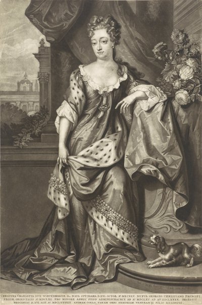 كريستين شارلوت من فورتمبيرغ 1645-1699 ، أميرة إيست فريزيا ، حوالي 1699. بواسطة بيتر شينك