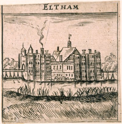 قصر الثام ، لندن ، c1653 بواسطة بيتر ستينت