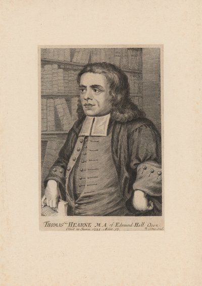توماس هيرني ، منقوش بواسطة جورج فيرتو (1683-1756) ، ج .1735 بواسطة بيتر تيليمانز