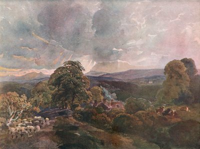 قاعة Sackbridge ، بالقرب من Lowther ، c1928 بواسطة بيتر دي وينت