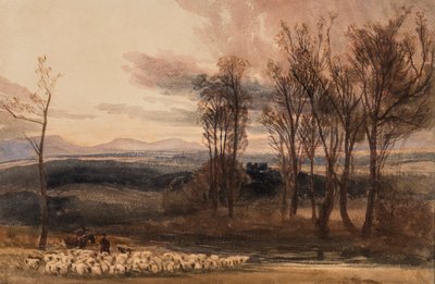 Winters Dusk، c.1830 (مرحاض على ورق) بواسطة بيتر دي وينت