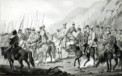 قبائل مختلفة من القوزاق الروس في نظام التزكية ، 1813 بواسطة بيتر فون هيس