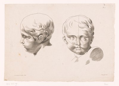 رأسان للأطفال مبادئ الرسم من الطبيعة الجزء الخامس (عنوان السلسلة) Vème Cahier De Principes Dessiné d