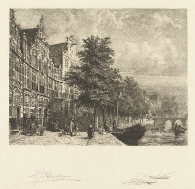 منظر من Herengracht بواسطة كورنيليس سبرينغر