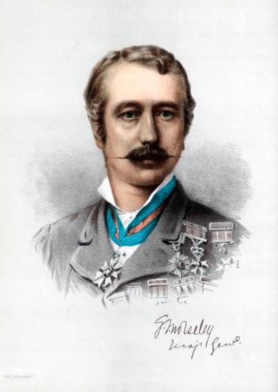 Garnet Joseph Wolseley ، 1st Viscount Wolseley ، جندي بريطاني من أصل أيرلندي ، c1890. بواسطة بيتر وجالبان كاسيل