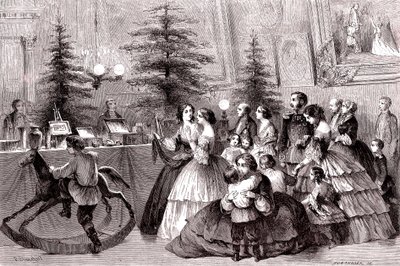 عيد الميلاد في سانت بطرسبرغ، روسيا. 1861 (نقش) بواسطة Pharamond Blanchard