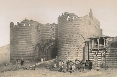 بوابة قلعة صلاح الدين الأيوبي بواسطة Philibert Joseph Girault de Prangey